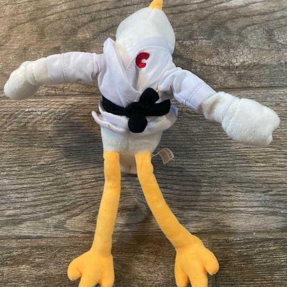 Flying Karate Coop From The COOP SQUAD White / Red Plush Slingshot 12" - Picture 2 of 3